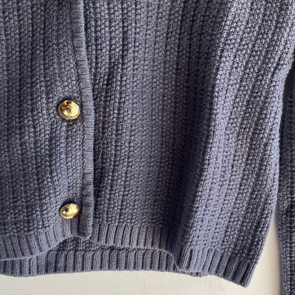 H&M Dark Blue Textured Cardigan - Picture 3 of 7